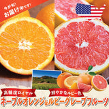 【アメリカ産】高糖度ロイヤルネーブルオレンジ & ルビーグレープフルーツ